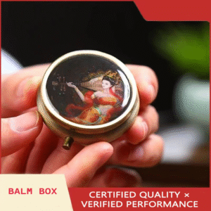 Antique-Style Decorative Balm Boxes - Vintage Cosmetic Containers for Solid Perfume & Cream Storage