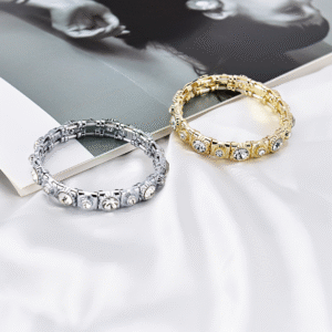 New Nordic Luxury Diamond Beaded Handmade 18K Gold Adjustable Size Women’s Bracelet