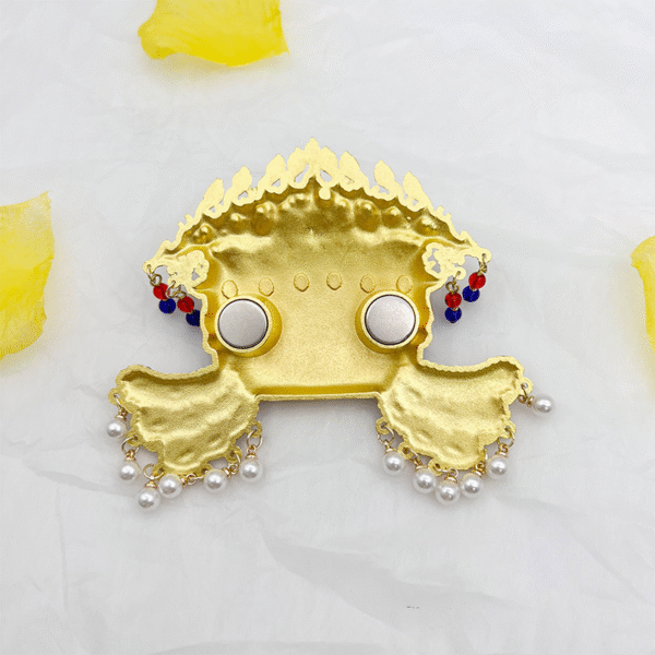 New Factory-Created Cultural Relic Series Crown-Shaped Zinc Alloy Magnetic Fridge Magnet - Image 2